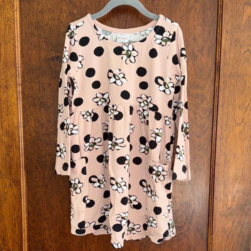Hanna Andersson Pink Polka Dot and Floral Dress